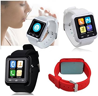 iTontek® U80 Bluetooth Smartwatch Sportswatch Pedometer for Smartphones IOS Apple iPhone Android Samsung S3/S4/S5/S6 Note 2/Note 3/Note 4 HTC Sony (White) [Upgraded of U8]