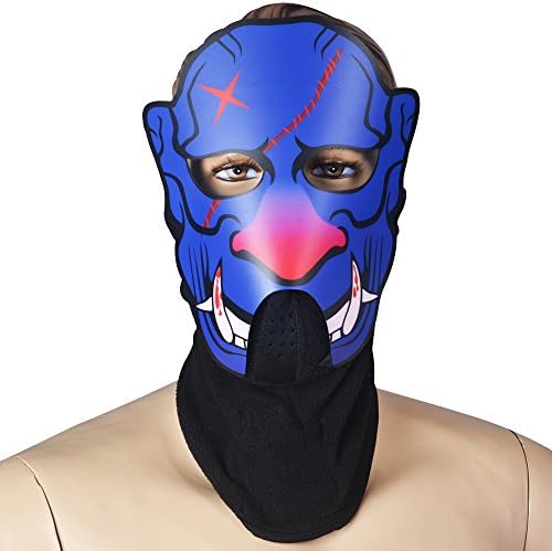 CleveYoung LED Flashing Music Activity Party EL DJ Devil Mask