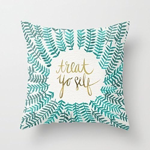 Decal Jewelry Treat Yo Self ¨C Gold &… fashion design pillow case 18''''