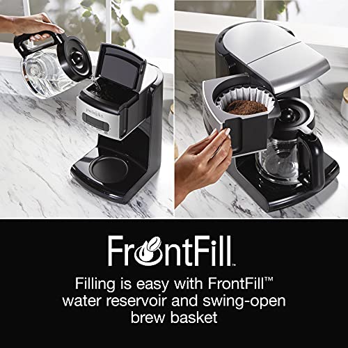 Proctor Silex FrontFill Drip Coffee Maker, Digital & Programmable, 12