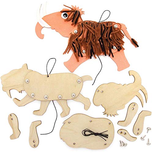 Mua Baker Ross FE466 Mammoth & Saber Tooth Tiger Wooden Puppets - Pack ...
