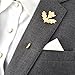 Brooches Pin Lapel Pin Boutonniere Set, Long Needle Plug Camellia/Maple Leaf Corsage for Suit Dress