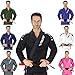 Elite Sports New Item IBJJF Ultra Light BJJ Brazilian Jiu Jitsu Gi w/Preshrunk Fabric & Free Belt (Black, A5)