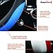 AmeriLuck Car Steering Wheel Cover, Universal 15 inch, Odorless, Breathable, Anti-Slip, Sporty, Soft & Snug Grip (Red | Black)