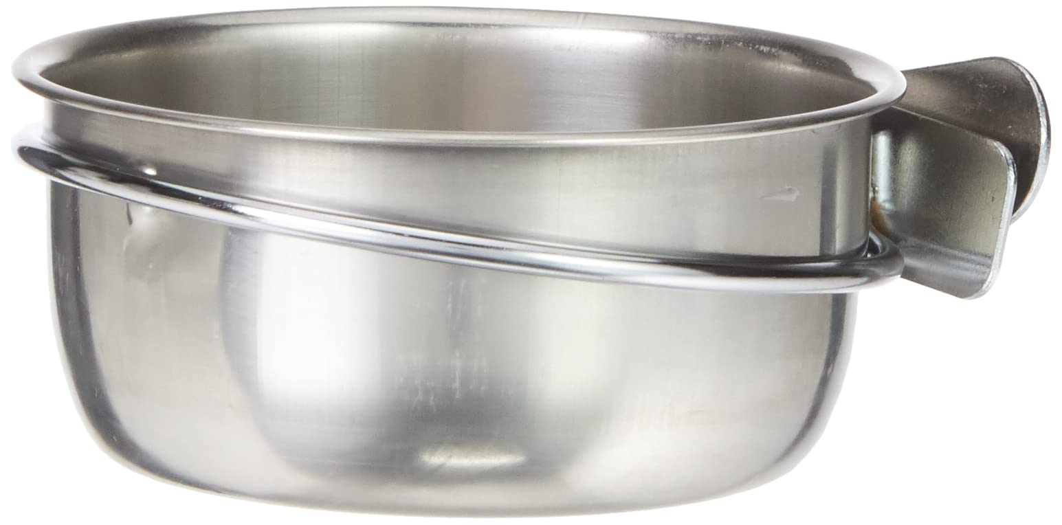 Nobby Stainless Steel Bowl with Srew Fixation, 300 ml, 9.5 cm