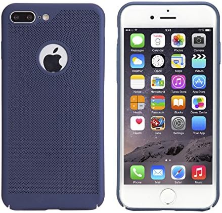 iPhone 7 Plus Case, ivachell [Breathable] [Heat Radiation] for Premium Deluxe Stylish Slim Shockproof Protective Matt Case with Honeycomb Air Cushion Cover for iphone7 plus case (blue)