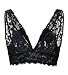 YIANNA Women's Halter Elasticity Full Lace Bralette Crop Paded Bra Top Soft Cup