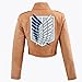 HiRudolph Cosplay Attack on Titan Shingeki no Kyojin Recon Corps Jacket Coat Costume X-Large, Brown