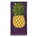 All-Clad Textiles 100-percent Cotton Fiber Reactive Pineapple Print Kitchen Towel, 17-inch x 30-inch, Plum Purple