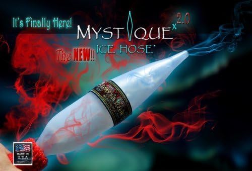 The NEW Mystique Ice Hose 2.0 (Chiller Ice Tip for Hookah Shisha) Box of 25 by Mystique Ice Hose