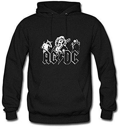Cool Band ACDC Customized Men's Hoodie Sweatshirt X-Large Black