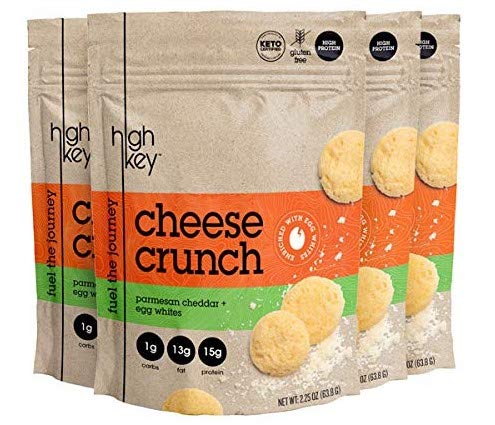 HighKey Snacks Parmesan Cheddar & Egg White Cheese Crisps - Savory, Keto & Diet Friendly Cheese Crunch with Natural Ingredients - Thumbnail 5