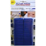 Handi-Shim HS1440BL Plastic Construction Shims/Spacers, 40 Pack, 1/4-Inch, Blue