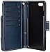 iPhone 6 Plus Case, iPhone 6s Plus wallet Case (5.5 inch Display) ,ULAK Flip wallet cover with ID Credit Card Pockets and Wrist Strap For Apple iPhone 6 Plus/6S Plus 5.5 inch Display (Navy Blue)