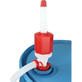 Zeeline By Milton ZE369W, Siphon Drum Pump, Manual Siphon pump with flexible 48&rdquo; hose,7 Gallons Per Minute, Transfer Liquids from 55Gallon Drums or Smaller, Def Drum Pump,(Polyethylene/Polypropylene)