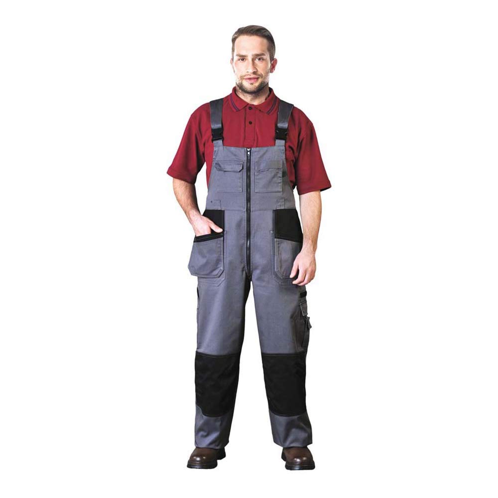 Leber&Hollman LH-Toolter_56 Hard Protective Bib-Pants, Greyblack, 56 Size