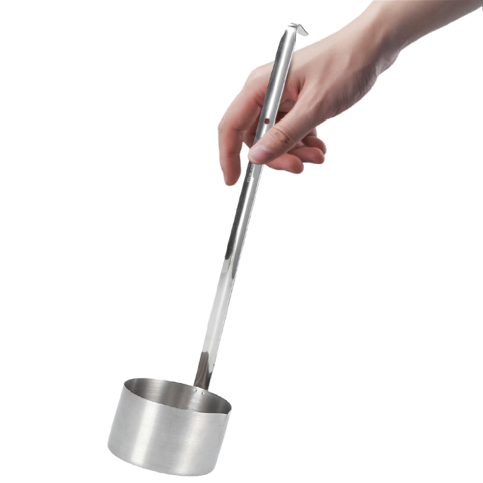 Wine Ladle Spoon Stainless Steel Wine Measure Spoon Long Handle Beer Pouring Ladle Rust Proof Sauce Serving Spoon Soup for Cooking Soup Sauce(500ML)