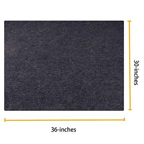 SMART HOME CHEF Grill Mat (36" x 30") Deck Protecting Gas Grill Splatter Mat to Protect Decks and Patios from Grease Splatter and Other Messes