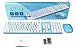 Azio HUE 2 Blue Wireless Keyboard & Mouse Combo (KM508-BU)