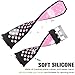 SKYLET for Fitbit Ionic Bands, 3 Pack Soft Breathable Accessories Wristbands Fitbit Ionic Bracelet Buckle (No Tracker)[3PC: Black-Blue&Black-Purple&Black-Pink]