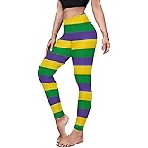 color cosplayer Mardi Gras Leggings for Women Plus Size Pants Mardi Gras Tights Costume