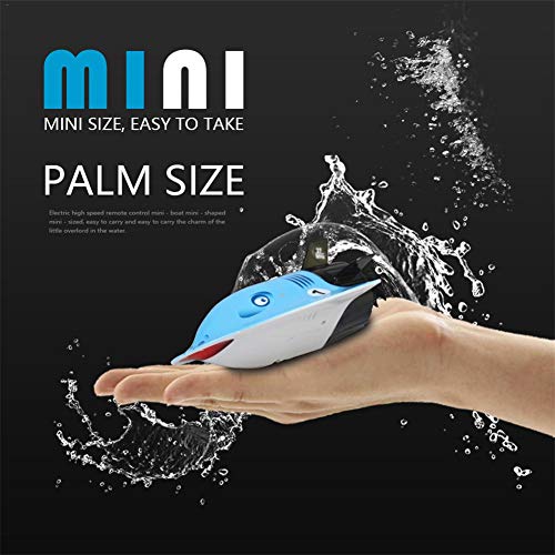 LUERME Mini RC Submarine Remote Control Boat Toys Electric Submarine for Kids Gift High Speed Infrared Rays - Thumbnail 6