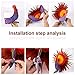 AerWo 1Pc Thanksgiving Turkey Centerpiece + 2Pcs Pumpkin Centerpieces Table Decoration for Thanksgiving Harvest Party Decorations