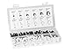 Aurum Cables® Cable Clip Assortment - 6 Assorted Sizes - 390 Piece Set - White and Black