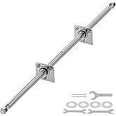 CILOYU Heavy Duty DIY Steel 44" Go Kart Live Axle Kit 1" Diameter | Go Kart Live Axle with 1" Bore 3/4" Step Down 3/4-16" Fine Thread Ends 1/4" Keyway Replacement for Go Cart ATV Quads Parts