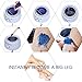 Hard Wax Beans Hair Removal Kit- 1lb Blue Wax Refill with 8 Applicators for Facial, Brazilian Bikini, Underarms, Back, Chest, Legs- Pearl Beads At Home Waxing for Wax Warmers (Pink)