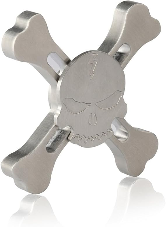 Amazon Mixmart ハンドスピナー スカル ステンレス製 W3 銀 ハンドスピナー おもちゃ