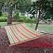 Pawleys Island Gardens Collection Large Quilted DuraCord Fabric Hammock, Trellis Stripe