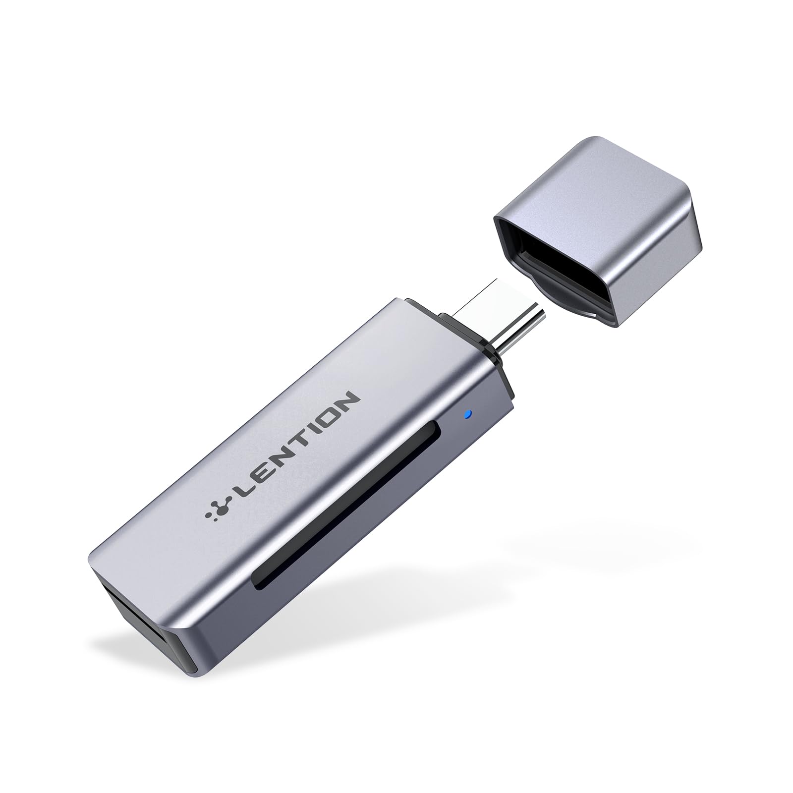 LENTION USB-C to SD/Micro SD Adapter, 2-in-1 USB Type C (Thunderbolt 3) Memory Card Reader Compatible with 2025-2016 MacBook Pro, 2025-2018 MacBook Air, iPad Pro, Galaxy S10/S9/S8, More (C7)