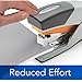 Swingline Stapler, Optima 25, Full Size Desktop Stapler, 25 Sheet Capacity, Reduced Effort, Orange/Gray, 2 Pack (S7066402AZ)
