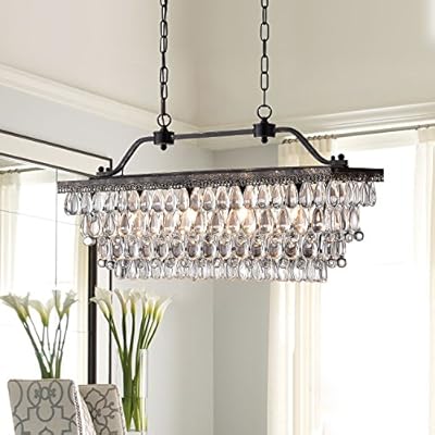 glam chandelier dining room