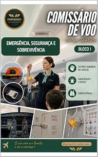 Livro Céu Aberto: E-book Essencial para Comissários de Voo - Bloco 1: Desbravando os conhecimentos Básicos de Fatores Humanos na Aviação, Emergências a Bordo e Sobrevivência
