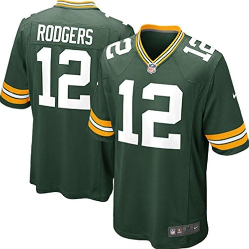 Mens Green Bay Packers Aaron Rodgers Green Game Jersey
