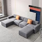 131" Oversized Modular Cloud Deep Seat Sectional