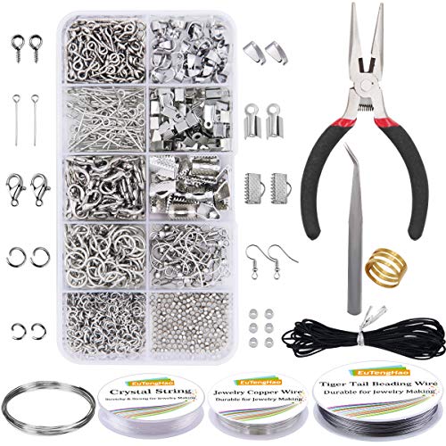 EuTengHao Jewelry Making Supplies Kit Jewelry Repair Tool Set With
