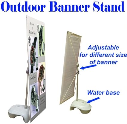 Amazon Com Outdoor Single Sides Adjustable X Banner Stand W