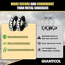GIANTOOL Kinetic Recovery Rope, 7/8" x30ft