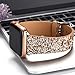 Moonooda Glitter Watch Band Replacement for Apple Watch Bands 38mm 40mm Women Girl Cute Bling Sparkle Strap Wristband Compatible with iWatch Series SE 6 5 4 3 2 1, Rose Gold and Silver