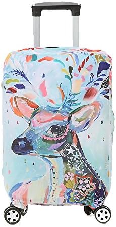 Colorpole Digital Luggage Cover Protective Suitcase Fabric Fits 18 22 30 inch (M, Sika Deer)