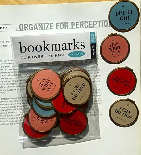 Folio Mantra Quote Bulk Bookmarks Set of 30- Motivational Inspirational & Affirmation Bookmarks, School Student Incentives - Birthday Party Supplies - Reading Incentives - Classroom Awards