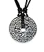 exoticdream Chinese Lucky Coin Charm Pewter Pendant + Rope Necklace Adjustable - Chinese Tale