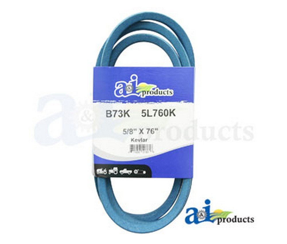 A&I Kevlar Blue VBelt (5/8" X 76" ). PART NO AB73K