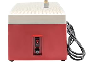 TDIRINAR Stained Glass Grinder, 110V 4200r/min Mini Portable Stained Grinder Diamond Glass Art Grinding Tools, Red Automatic Art Grinding Tool With Grinding Wheel & Bit, Art DIY Bench Grinder Machine