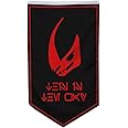 Aihccy Mudhorn Signet Flag banner Mandalorian Flag Banner Man Cave Bed Room Home Office Party Decor 30x50 Inch (black 2)