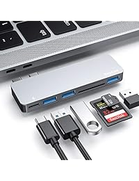 USB C Hub, adaptador tipo C Hub, 3 puertos USB 3.0, lector de tarjetas TF SD, suministro de energía USB-C
