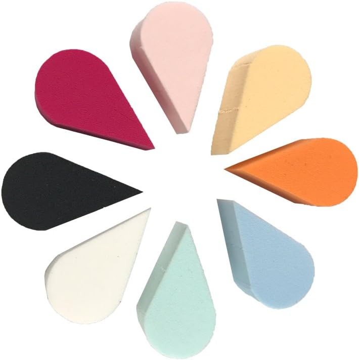 8 PCS Mixed Color Face Painting Petal Sponge 8 Colors